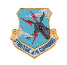 Listing image for Strategic Air Command SAC USAF Embroidered Patch Cold War Shield 3x3