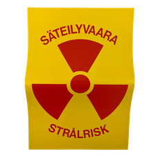 Listing image for Finnish Army Warning Sign Radiation Hazard NBC Cold War M64 65 CBRN Vintage